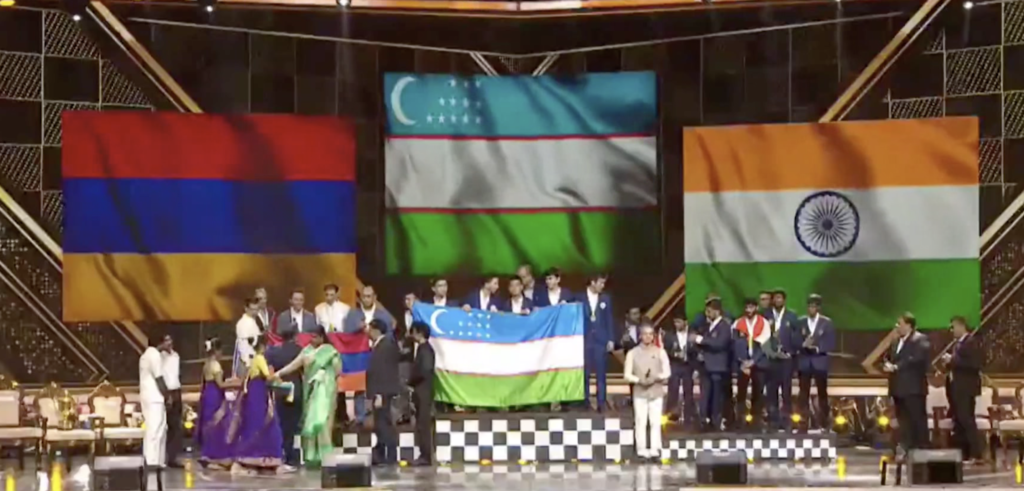 Armenia, China, Russia, and U.S. in the Lead at Chess Olympiad