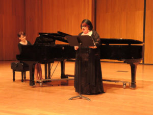 Soprano Anahit Nersessian accompanied by Naira Shahsouvarian on the piano 