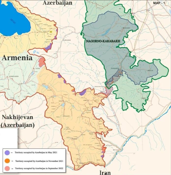 armenia azerbaijan map conflict        <h3 class=