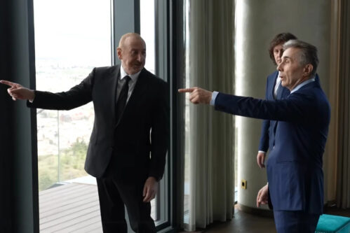 Aliyev Meets Ivanishvili during Georgia Visit